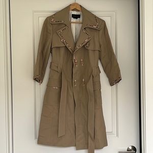 BCBG MaxAzria - XS Cotton Trench